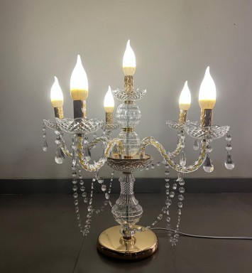 6 LED Candelabras Centrepiece 55 cm